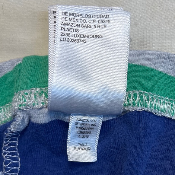 AMAZON ESSENTIALS Kids Striped Shirt/Shorts outfit XS(4-5) - Picture 13 of 13